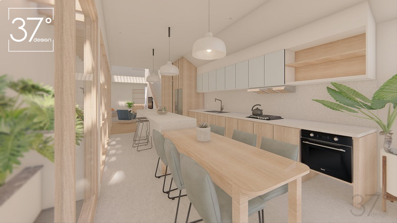 thiết kế căn hộ chung cư 50m2 2 phòng ngủ