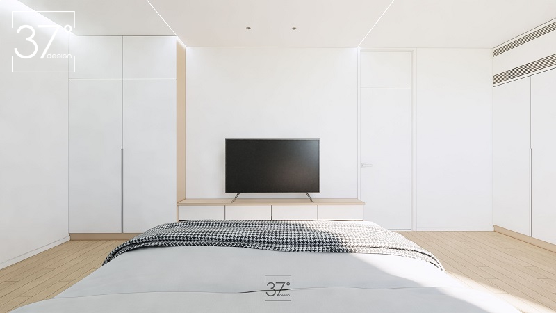 thiết kế căn hộ chung cư 50m2 2 phòng ngủ