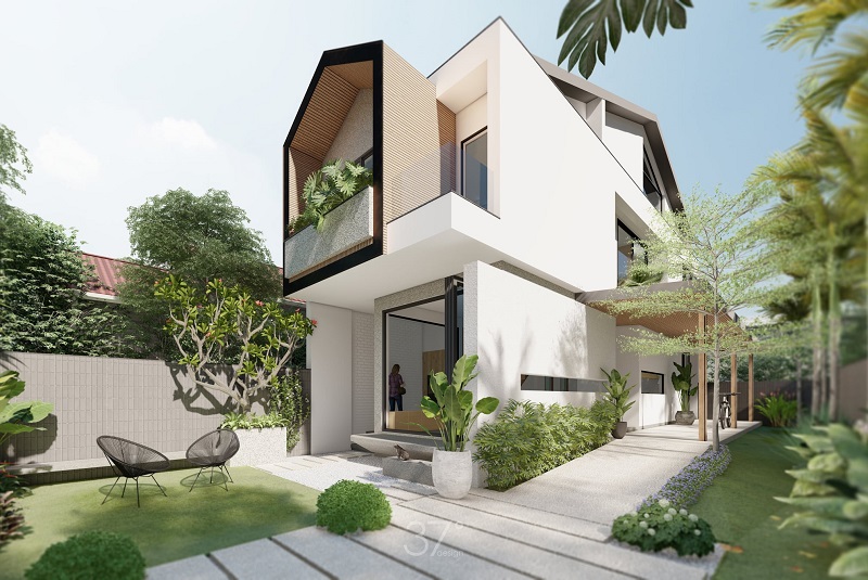 Thiết kế biệt thự 2 tầng