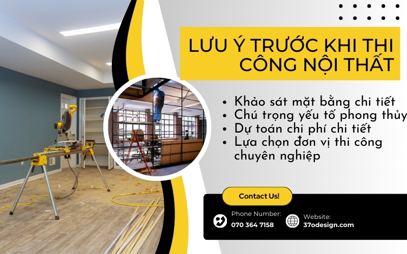 Quy trình thiết kế và thi công nội thất