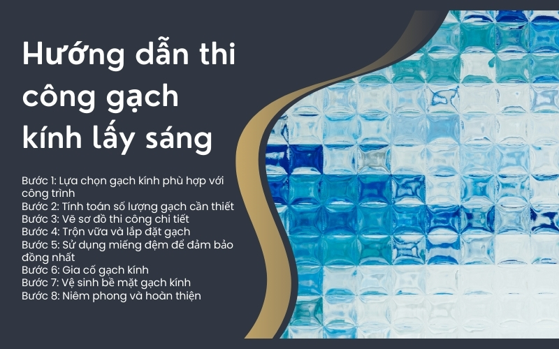 thi công gạch kính