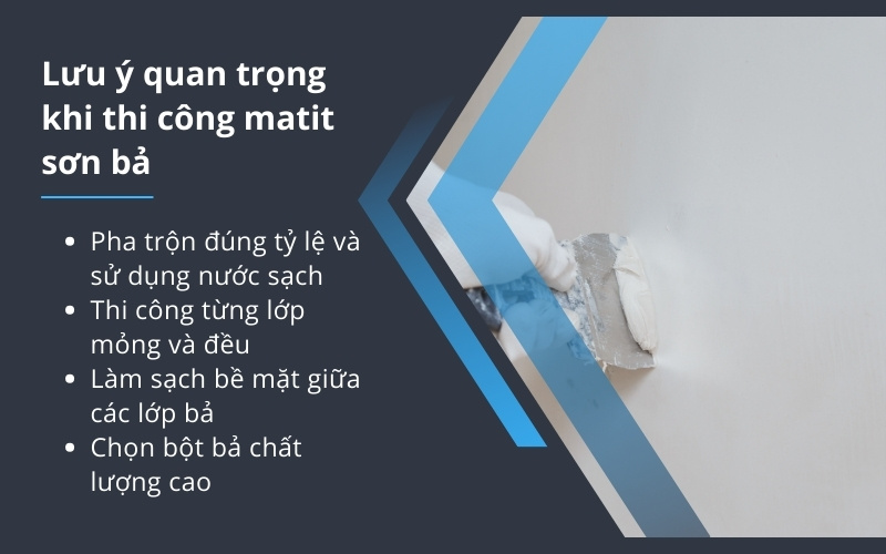 thi công matit sơn bả