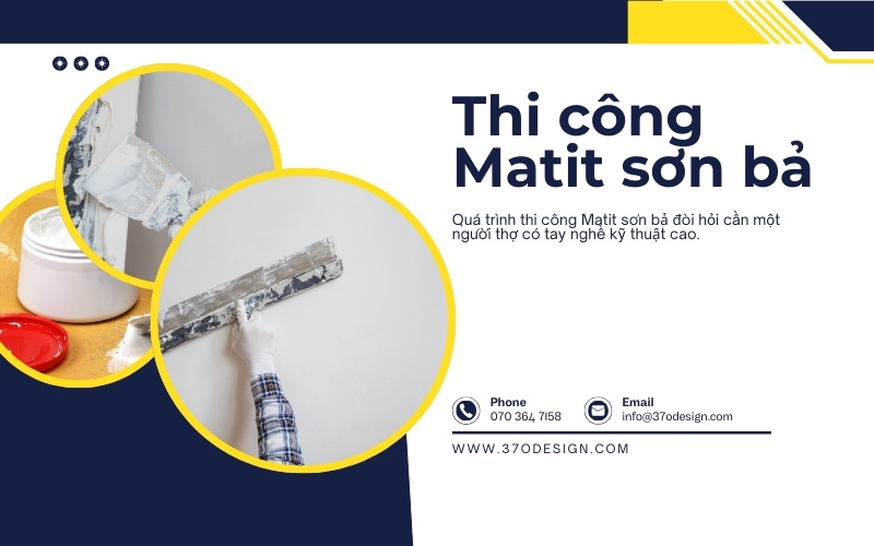 thi công matit sơn bả