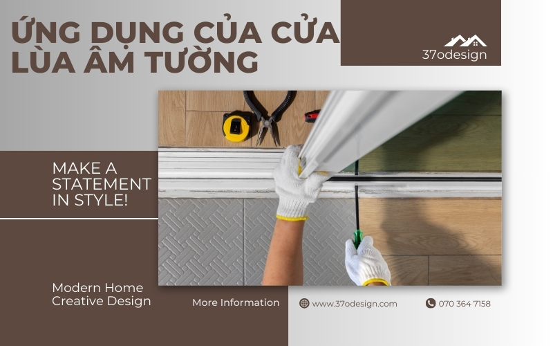 thi công cửa lừa âm tường