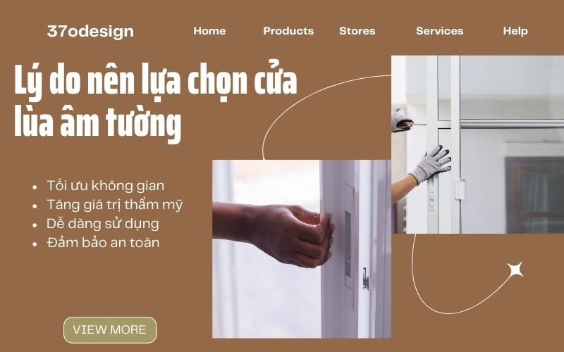 thi công cửa lừa âm tường
