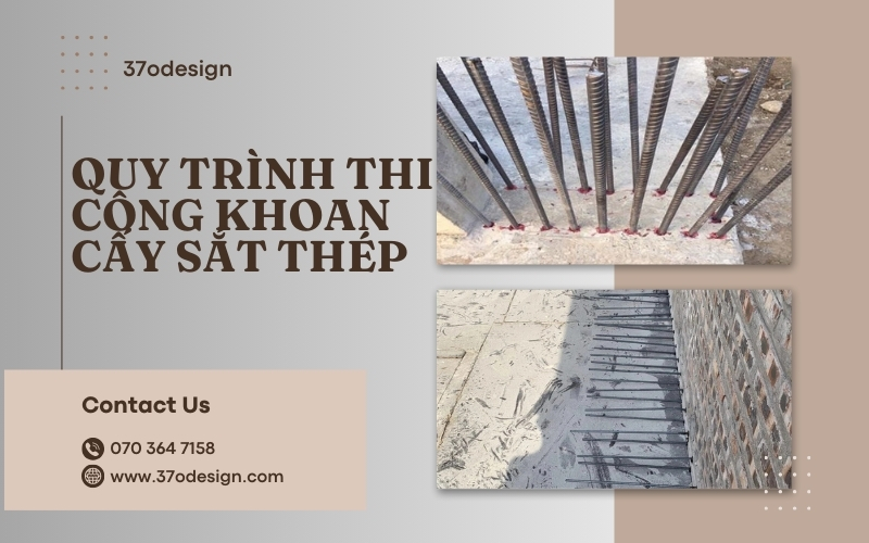 thi công khoan cấy sắt thép