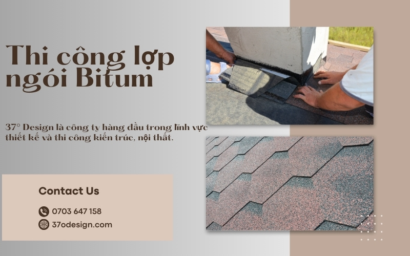 thi công lợp Bitum