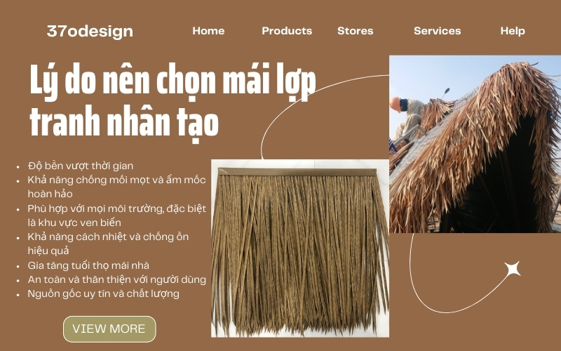 thi công mái lợp tranh nhân tạo