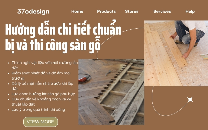 thi công sàn gỗ