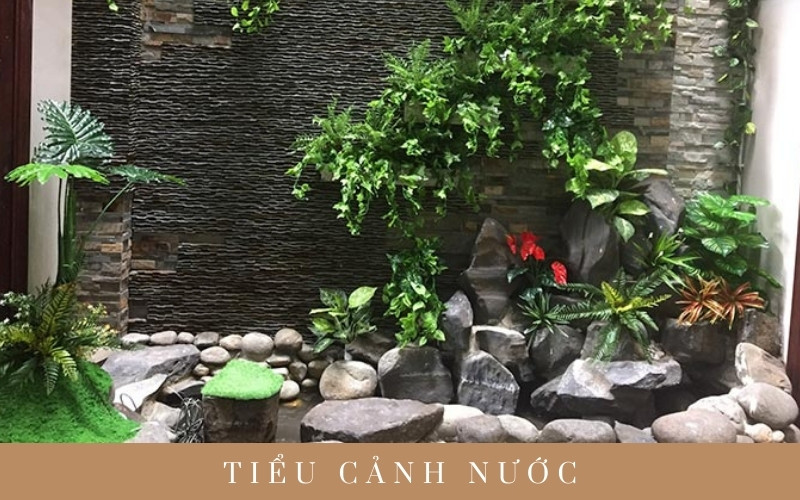 tiểu cảnh giếng trời nhà ống