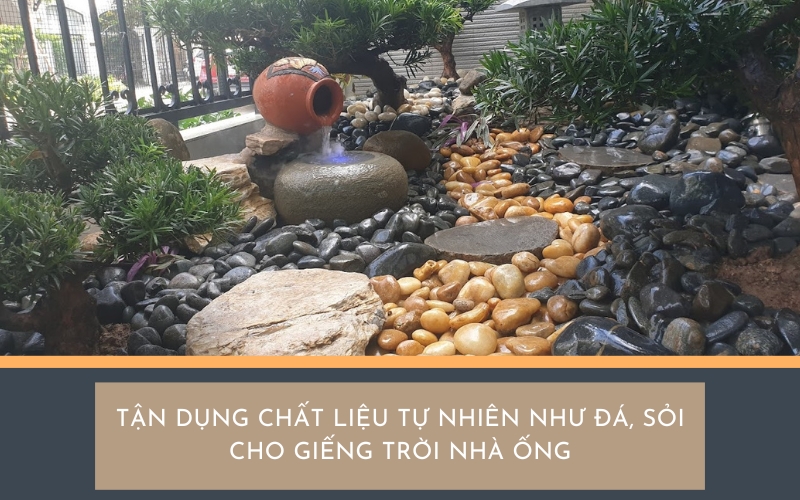tiểu cảnh giếng trời nhà ống